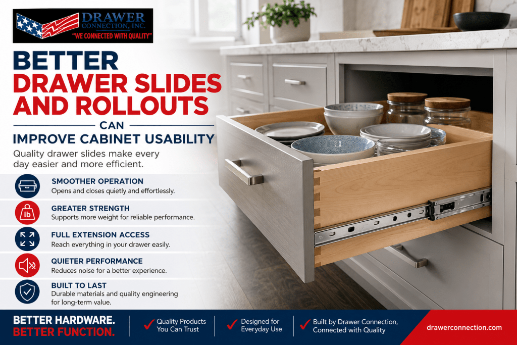 Better Drawer Slides And Rollouts Can Improve Cabinet Usability