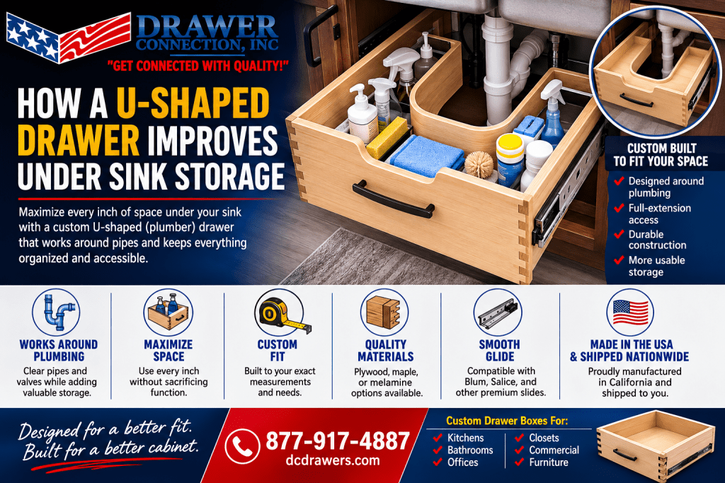 How a U Shaped Drawer Improves Under Sink Storage